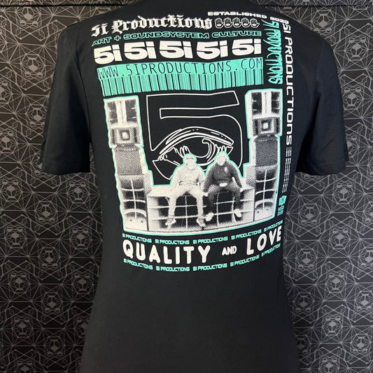 5i Quality & Love Screen Print T Shirt